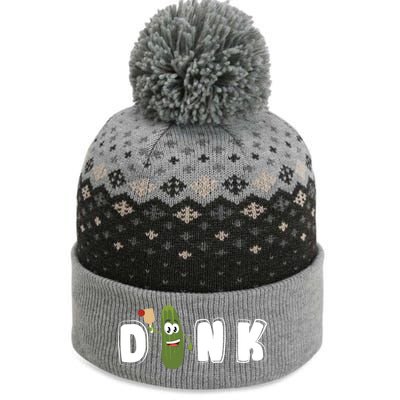 Dink : Original Pickleball Pickle Design (Cute Gift) The Baniff Cuffed Pom Beanie