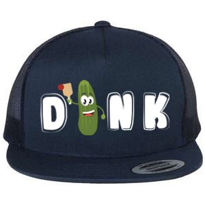 Dink : Original Pickleball Pickle Design (Cute Gift) Flat Bill Trucker Hat