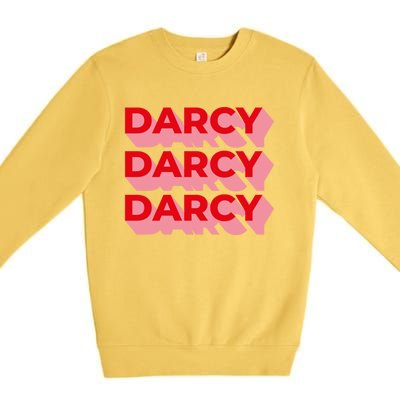 Darcy Obstinate Price And Prejudice Jane Austen Gift Premium Crewneck Sweatshirt