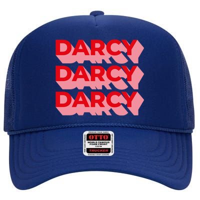 Darcy Obstinate Price And Prejudice Jane Austen Gift High Crown Mesh Back Trucker Hat