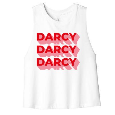 Darcy Obstinate Price And Prejudice Jane Austen Gift Women's Racerback Cropped Tank