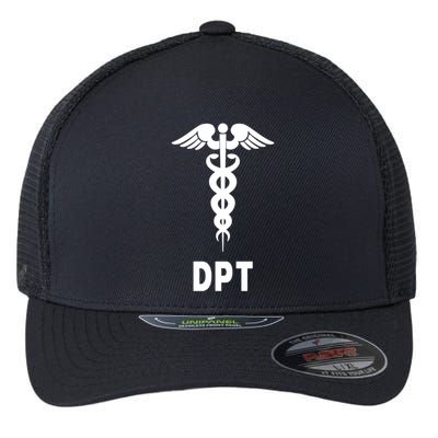 Doctor Of Physical Therapy Dpt Caduceus Symbol Gift Flexfit Unipanel Trucker Cap