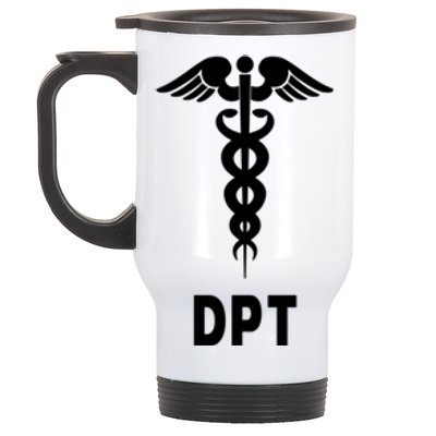 Doctor Of Physical Therapy Dpt Caduceus Symbol Gift Stainless Steel Travel Mug