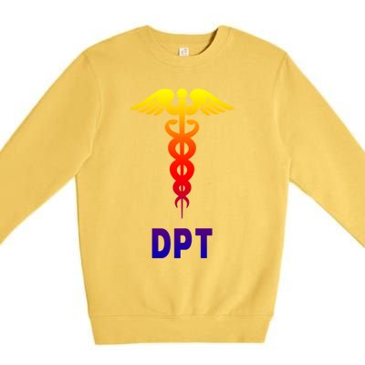 Doctor Of Physical Therapy Dpt Caduceus Symbol Gift Premium Crewneck Sweatshirt