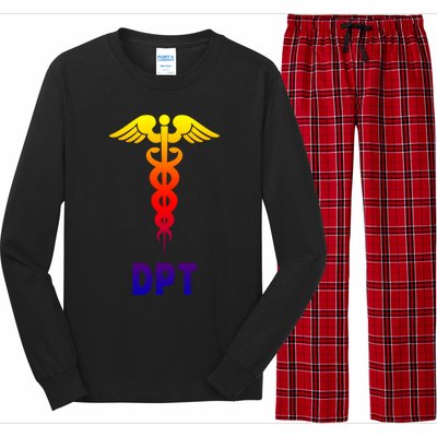 Doctor Of Physical Therapy Dpt Caduceus Symbol Gift Long Sleeve Pajama Set