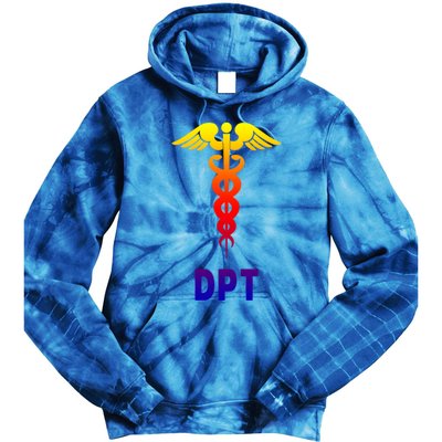 Doctor Of Physical Therapy Dpt Caduceus Symbol Gift Tie Dye Hoodie