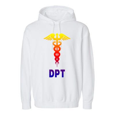 Doctor Of Physical Therapy Dpt Caduceus Symbol Gift Garment-Dyed Fleece Hoodie