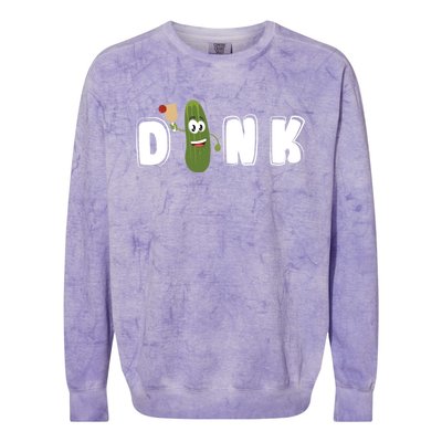 Dink : Original Pickleball Pickle Design (Gift) Colorblast Crewneck Sweatshirt