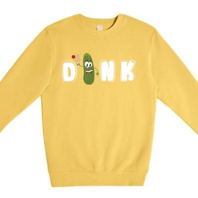 Dink : Original Pickleball Pickle Design (Gift) Premium Crewneck Sweatshirt