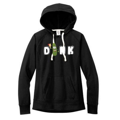 Dink : Original Pickleball Pickle Design (Gift) Women's Fleece Hoodie