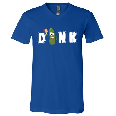 Dink : Original Pickleball Pickle Design (Gift) V-Neck T-Shirt