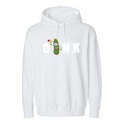 Dink : Original Pickleball Pickle Design (Gift) Garment-Dyed Fleece Hoodie