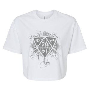 D20 Of Power Bella+Canvas Jersey Crop Tee