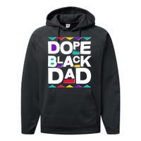 Dope Black Dad Performance Fleece Hoodie