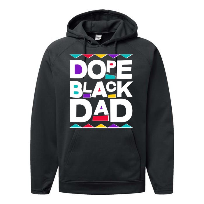 Dope Black Dad Performance Fleece Hoodie