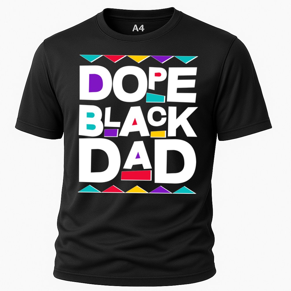 Dope Black Dad Cooling Performance Crew T-Shirt