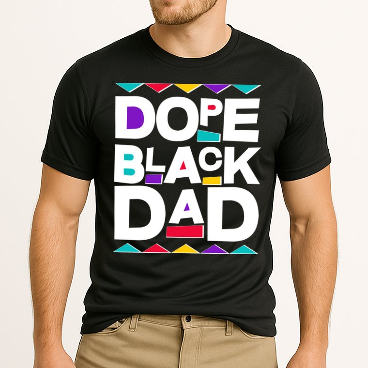Dope Black Dad Cooling Performance Crew T-Shirt
