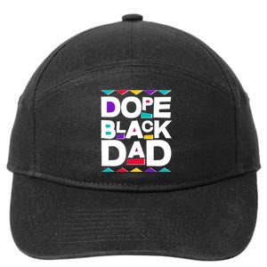 Dope Black Dad 7-Panel Snapback Hat