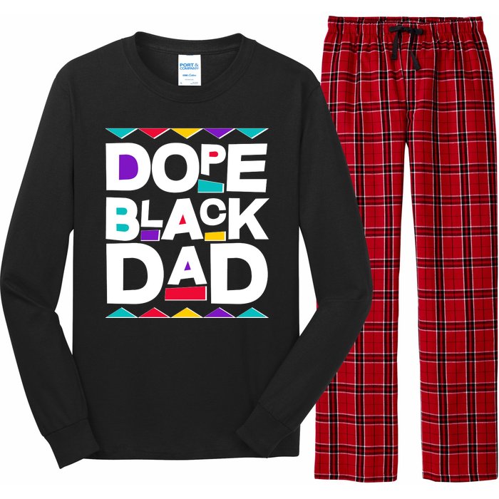 Dope Black Dad Long Sleeve Pajama Set