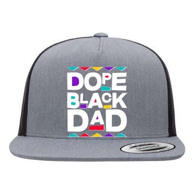 Dope Black Dad Flat Bill Trucker Hat