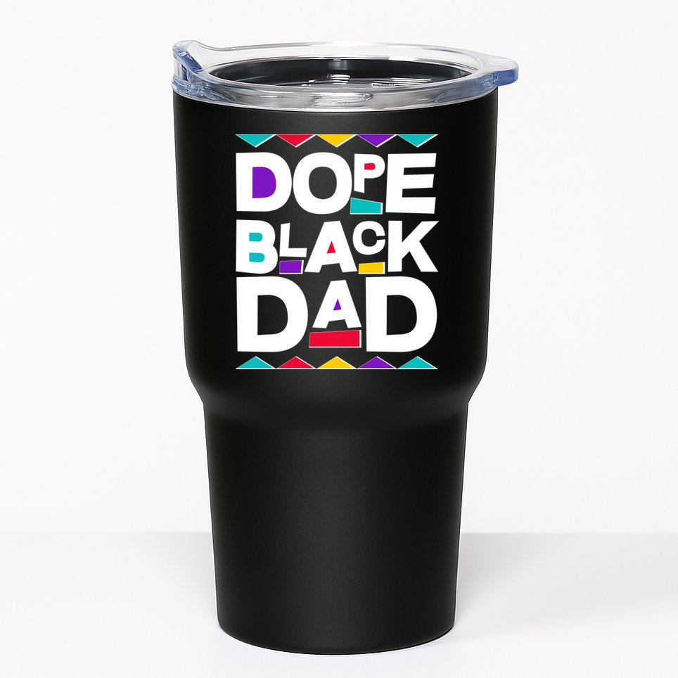 Dope Black Dad Tumbler