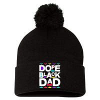 Dope Black Dad Pom Pom 12in Knit Beanie