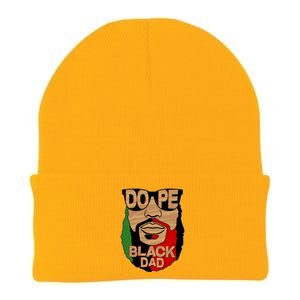 DOPE Black Dad Father's Day Knit Cap Winter Beanie