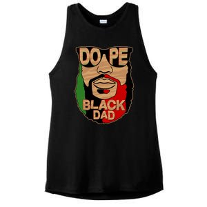 DOPE Black Dad Father's Day Ladies PosiCharge Tri-Blend Wicking Tank