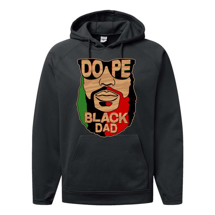 DOPE Black Dad Father's Day Performance Fleece Hoodie