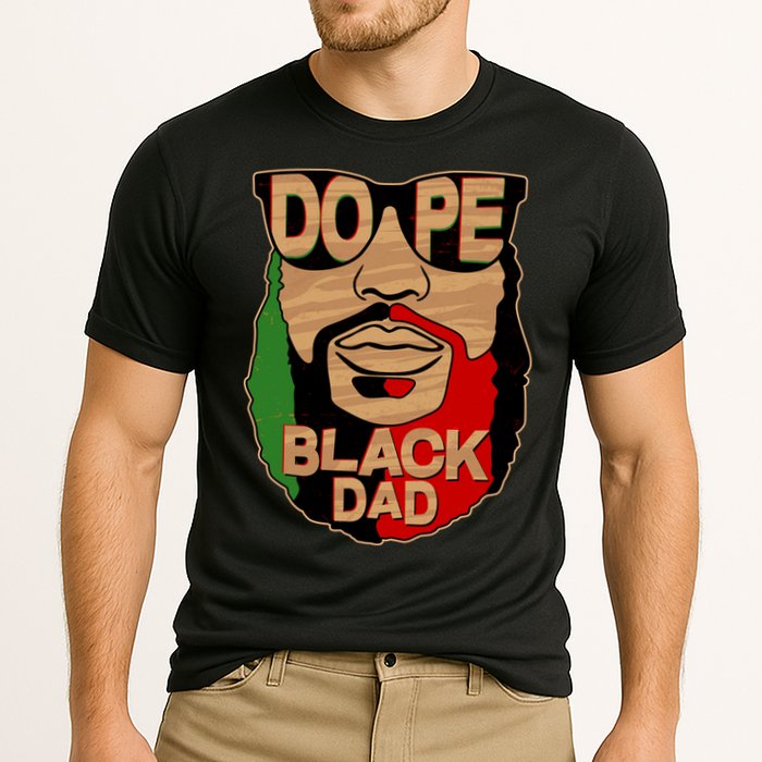 DOPE Black Dad Father's Day Cooling Performance Crew T-Shirt