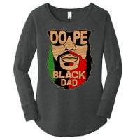 DOPE Black Dad Father's Day Women's Perfect Tri Tunic Long Sleeve Shirt