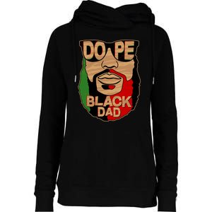 DOPE Black Dad Father's Day Womens Funnel Neck Pullover Hood