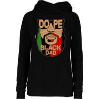 DOPE Black Dad Father's Day Womens Funnel Neck Pullover Hood