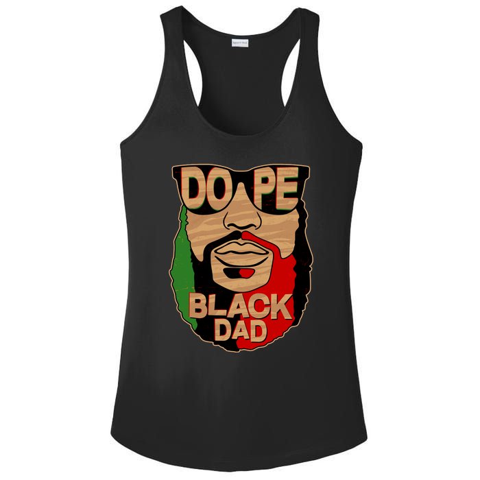 DOPE Black Dad Father's Day Ladies PosiCharge Competitor Racerback Tank