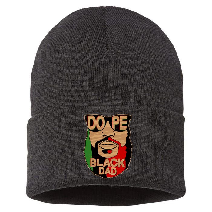 DOPE Black Dad Father's Day Sustainable Knit Beanie