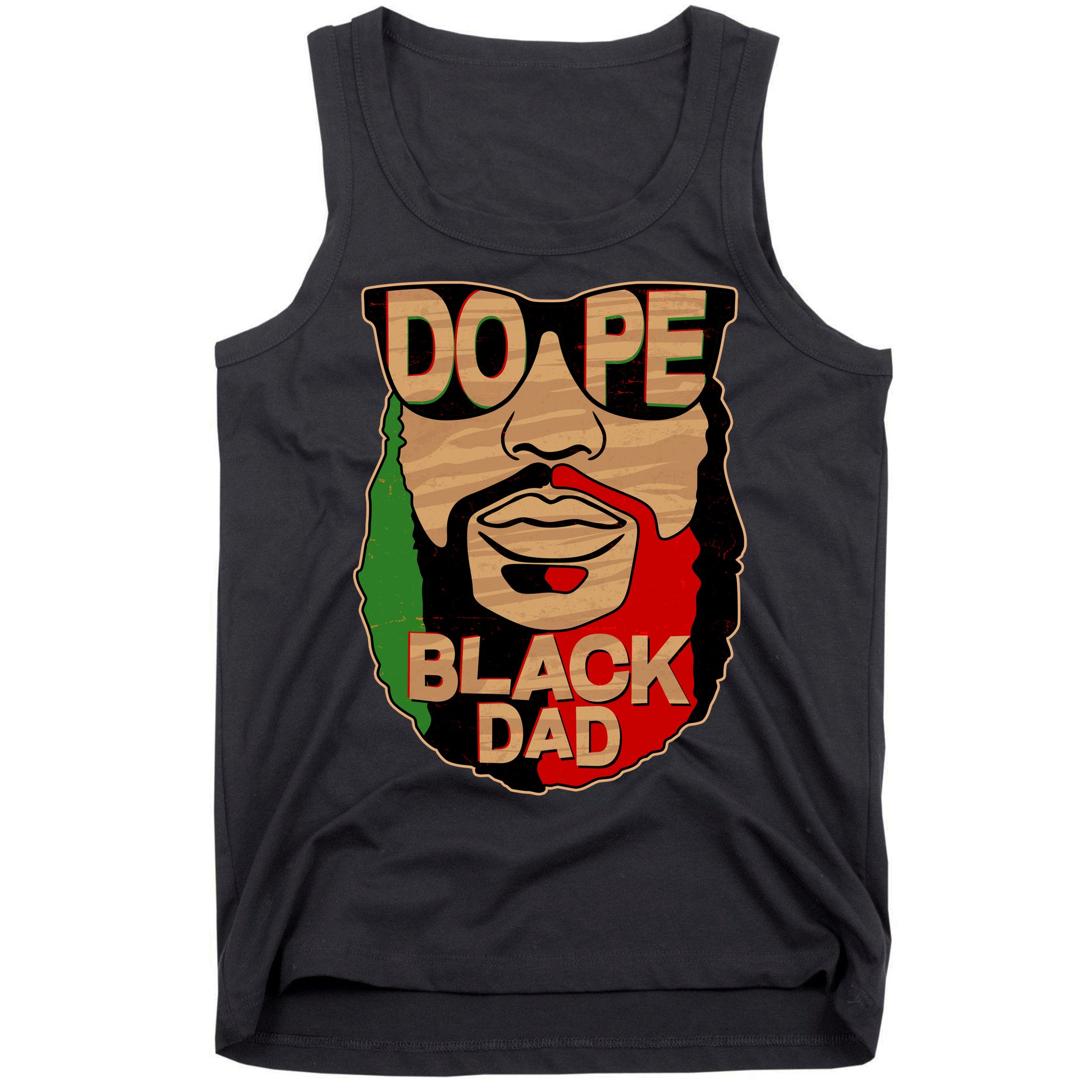 DOPE Black Dad Father's Day Tank Top