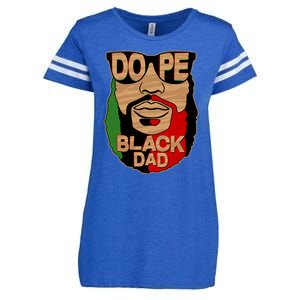 DOPE Black Dad Father's Day Enza Ladies Jersey Football T-Shirt