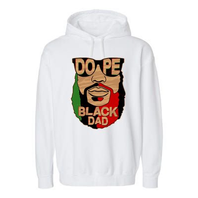 DOPE Black Dad Father's Day Garment-Dyed Fleece Hoodie