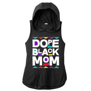 Dope Black Mom Ladies PosiCharge Tri-Blend Wicking Draft Hoodie Tank