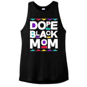 Dope Black Mom Ladies PosiCharge Tri-Blend Wicking Tank