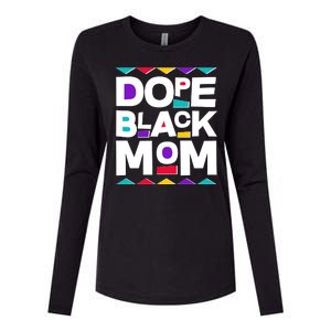 Dope Black Mom Womens Cotton Relaxed Long Sleeve T-Shirt