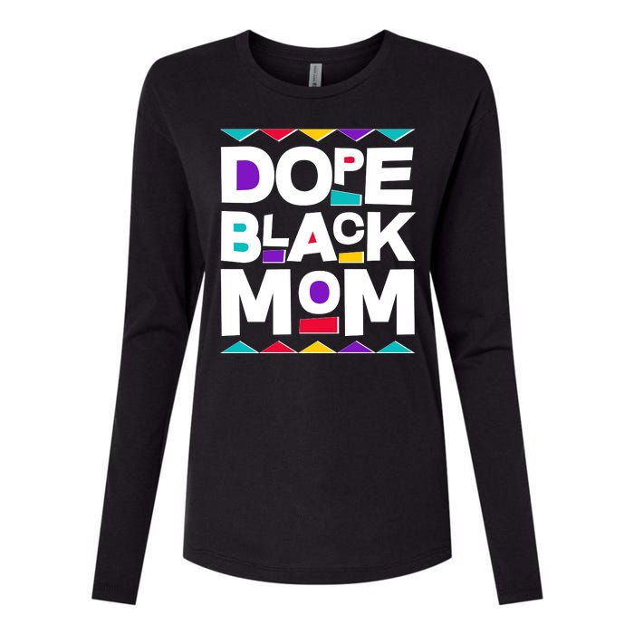 Dope Black Mom Womens Cotton Relaxed Long Sleeve T-Shirt