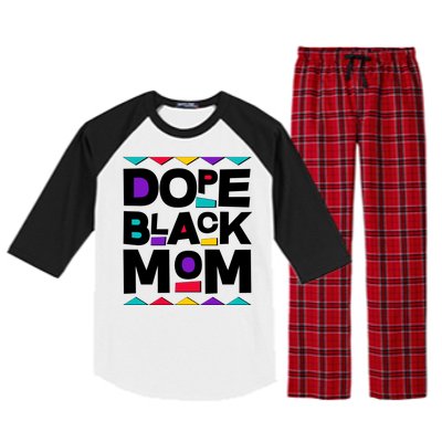 Dope Black Mom Raglan Sleeve Pajama Set