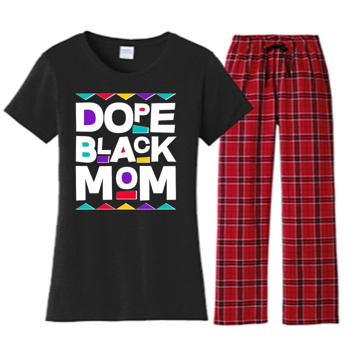 Dope Black Mom Women's Flannel Pajama Set