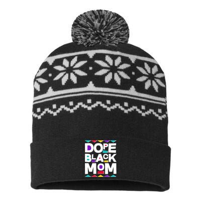 Dope Black Mom USA-Made Snowflake Beanie