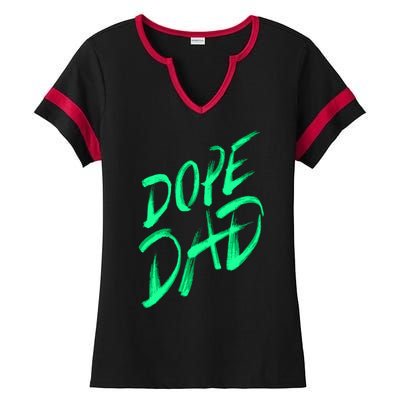 Dope Dad Ladies Halftime Notch Neck Tee