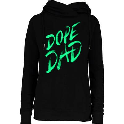 Dope Dad Womens Funnel Neck Pullover Hood