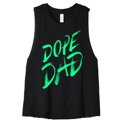 Dope Dad Women's Racerback Cropped Tank