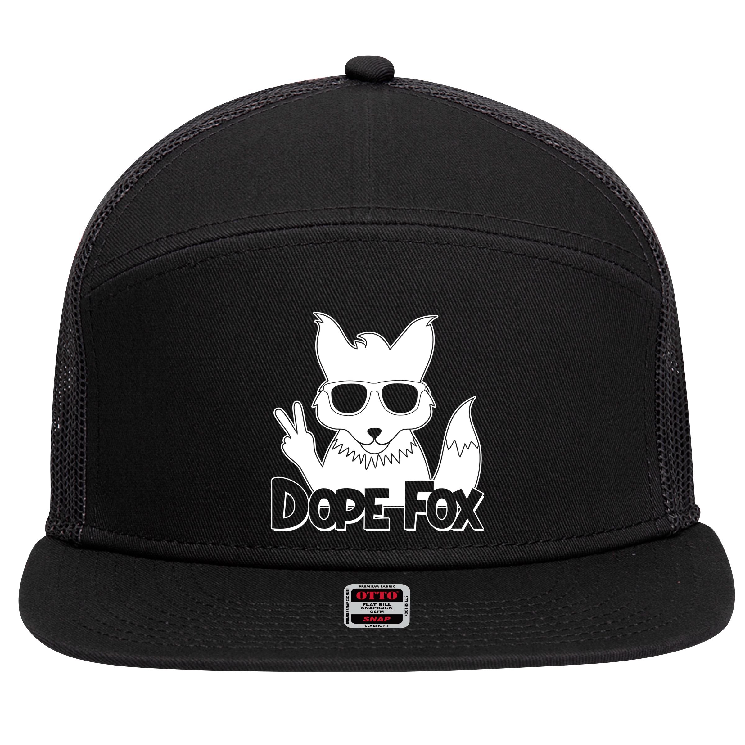 Dope Fox 7 Panel Mesh Trucker Snapback Hat