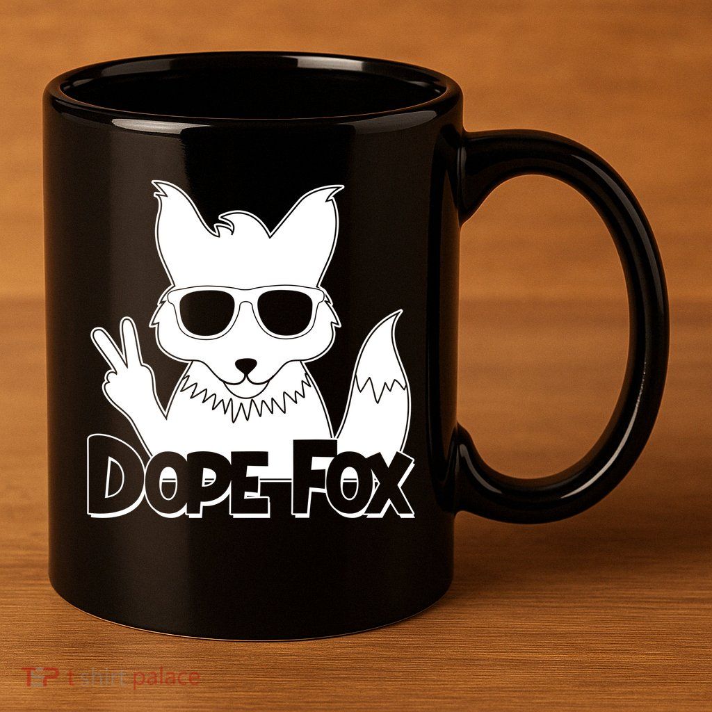 Dope Fox 11oz C Handle Ceramic Mug